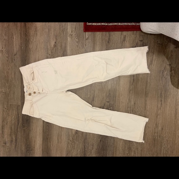 Zara Pants - Slightly cropped beige pants